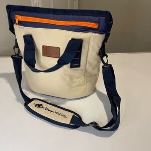 Disney Navy and Cream Cooler bag with Orange Accent